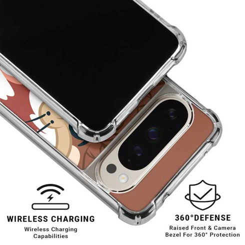 Looney Tunes Tasmanian Devil Up Close Pixel 9/9 Pro Clear Case